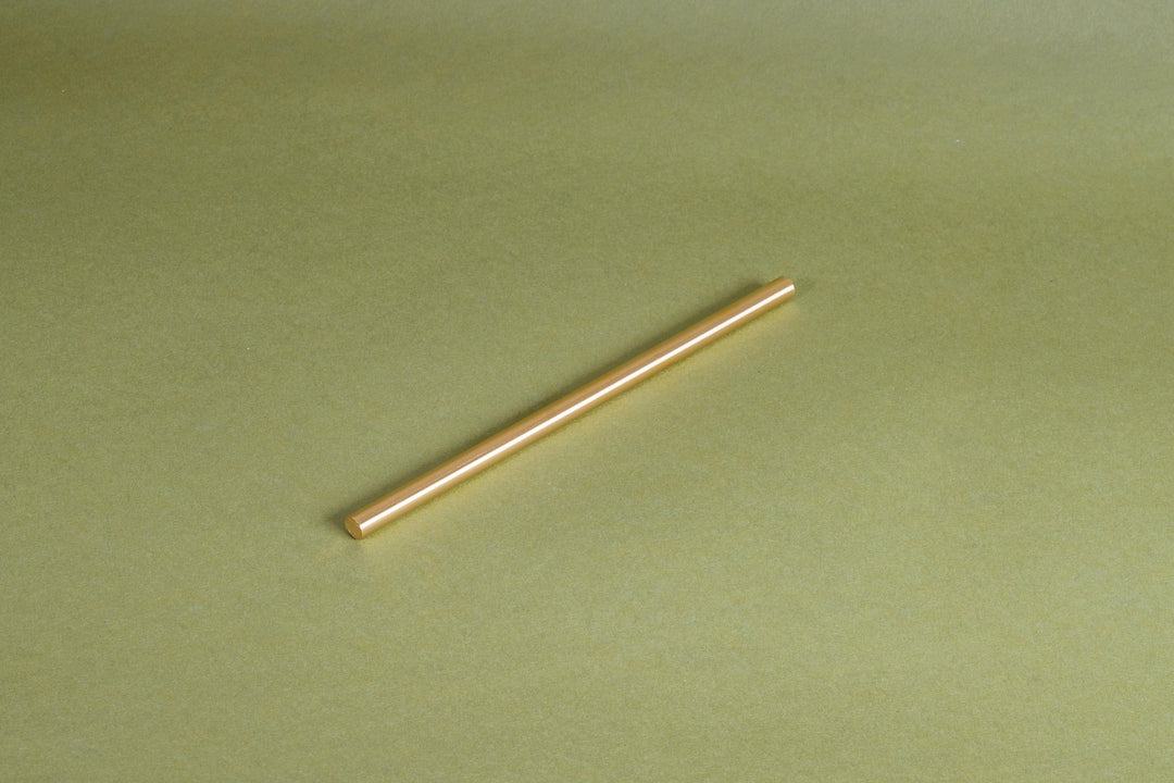 1/4" Brushed Brass Rail Sample