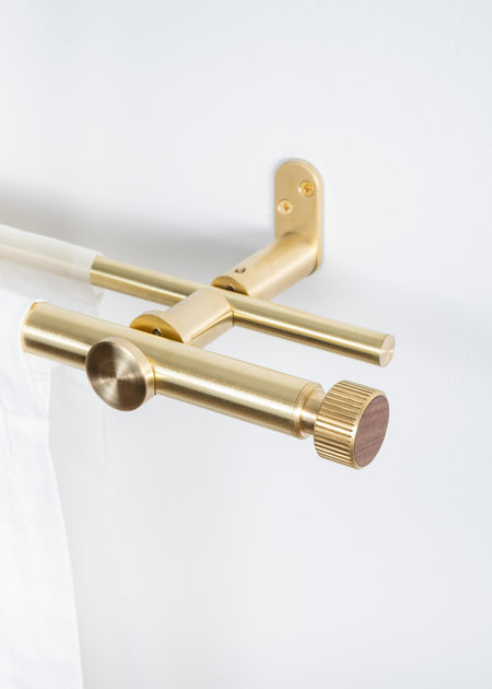The Drapery Rod | Curtain Rod System – Brass Hardware