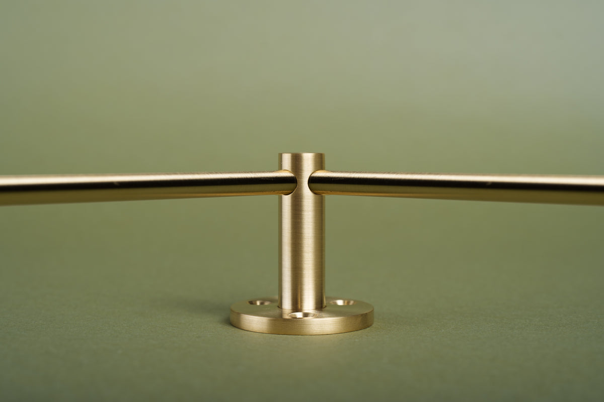 Customizable Gallery Rail | Tipping Rails - Brass Hardware