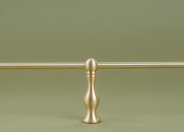 Tipping Rail Pass Through Post - Solid Brass | The Queen Gallery Rail ...