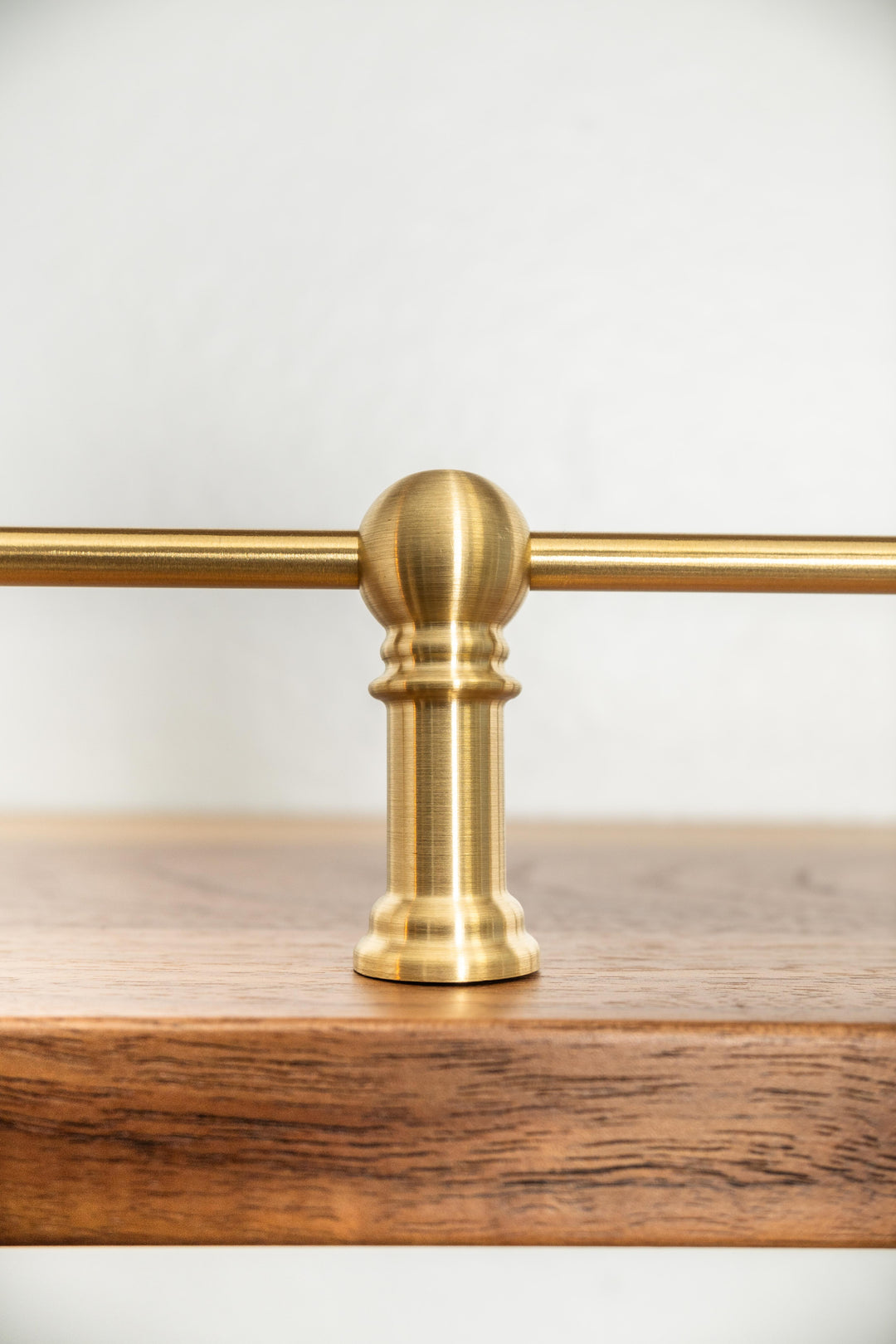 Tipping Rail Pass Through Post - Solid Brass | The Pawn Gallery Rail ...
