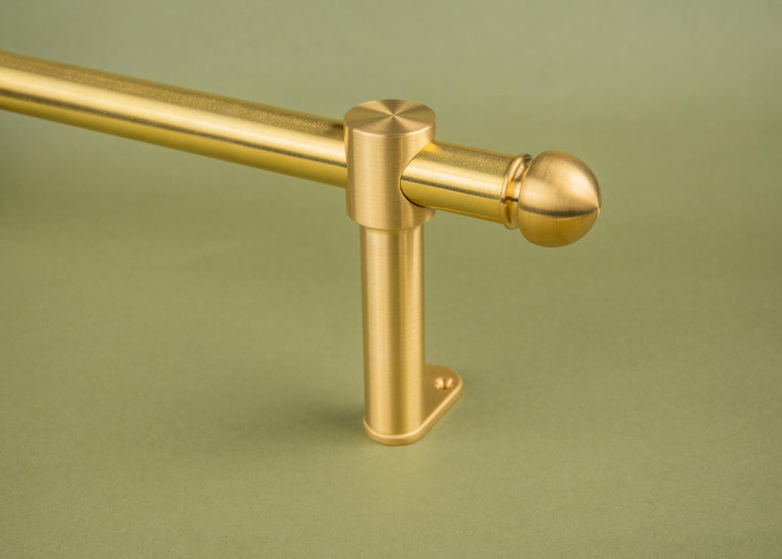 The Drapery Rod | Curtain Rod Fittings – Brass Hardware