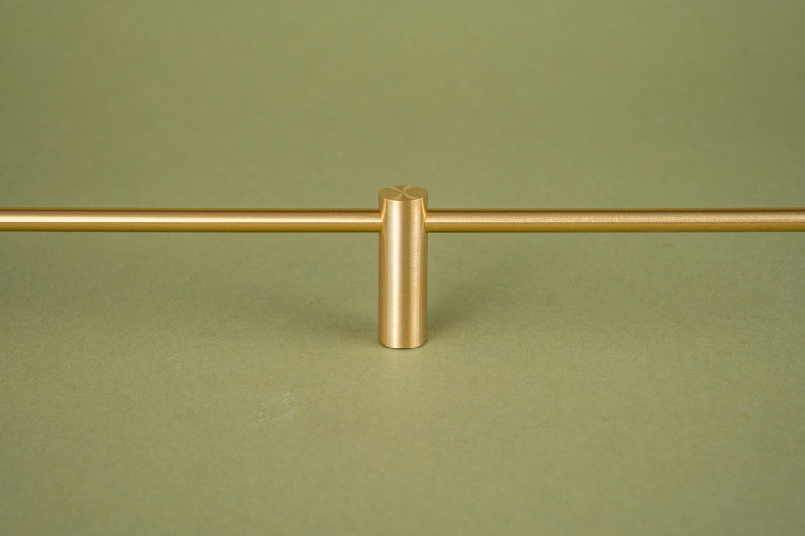 Passes Posts Tipping Rail Pass Through Post - Solid Brass | The Origin Gallery Rail ...