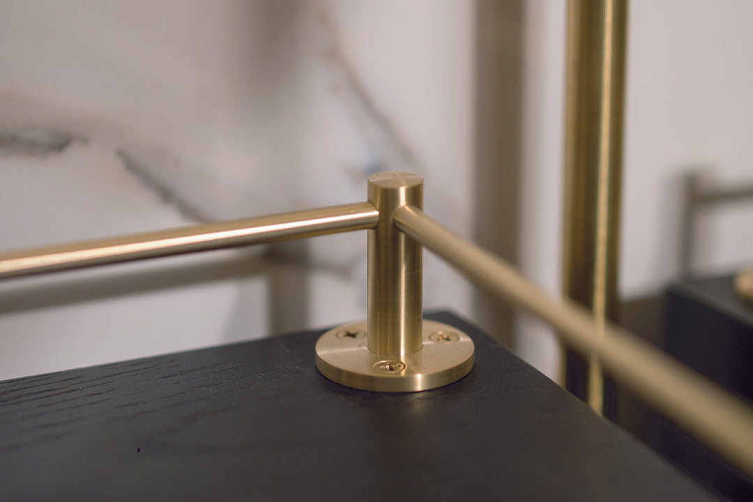 The Origin Tipping Rail | Corner Post for 1/4" rod